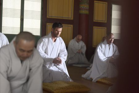 Chris Hemsworth sets out to confront his chronic pain in a bold, immersive journey through South Korea.  Chris visits the Beomeosa Temple in Busan, South Korea. (credit: National Geographic/Evan Paterakis)