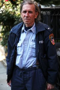 Firefighter Mickey Kross became trapped in the collapse of the North Tower in the miracle staircase. He was one of the few people to have survived that collapse from within the towers. (National Geographic/Brandon Widener)