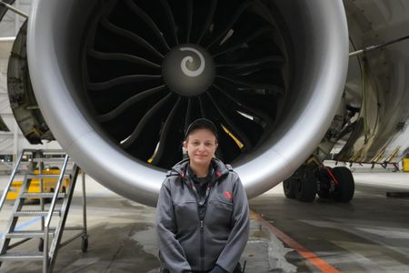 Lydia Brasil, Aircraft Maintenance Engineer,  Air Canada. (Arrow International Media Ltd & Cantina Media)