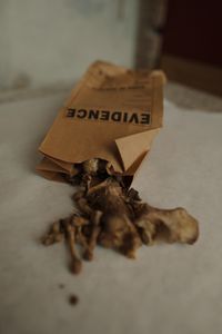 The small bones from Jane Doe's remains that were kept in evidence bags for almost 40 years.  (National Geographic/Will Francome)