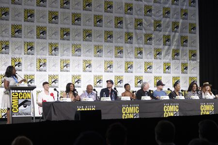 ANGELIQUE JACKSON (MODERATOR), CHRIS PERFETTI, JANELLE JAMES, WILLIAM STANFORD DAVIS, PATRICK SCHUMACKER (EXECUTIVE PRODUCER), QUINTA BRUNSON, RANDALL EINHORN (EXECUTIVE PRODUCER), BRIAN RUBENSTEIN (EXECUTIVE PRODUCER), TYLER JAMES WILLIAMS, SHERYL LEE RALPH, LISA ANN WALTER