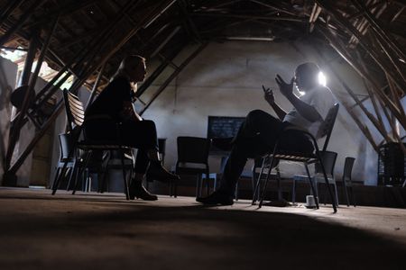 Mariana van Zeller interviews Pastor Martin Ssempa in Uganda. (National Geographic)