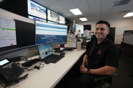 Paul Martins, Cargo Operations Manager at the Air Canada, at Cargo Control Centre. (Arrow International Media Ltd & Cantina Media)