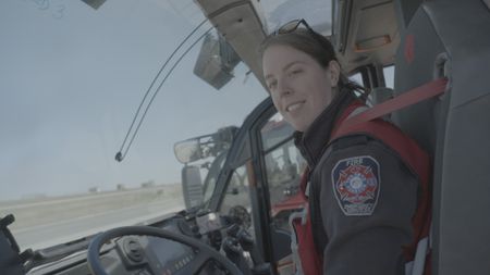Brittany Kublick, Recruit Firefighter at Toronto Pearson. (Arrow International Media Ltd & Cantina Media)