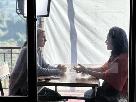 Mariana van Zeller speaks with trafficking expert Mimi in Sapa, Vietnam. (National Geographic)