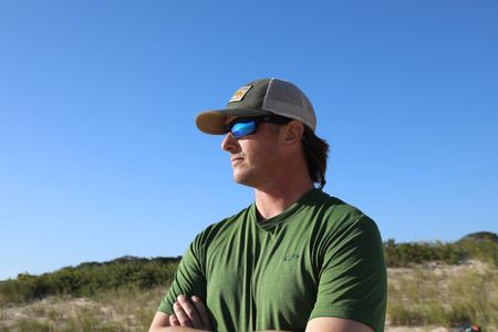 Tim Regan looking out to the ocean. (National Geographic/Mariana Kneppers)