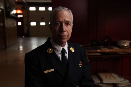 9/11: ONE DAY IN AMERICA - Joseph Pfeifer, Chief of Batallion One, was the first chief to arrive at the scene of the attack and set up the command post in the lobby. (National Geographic/Daniel Bogado)