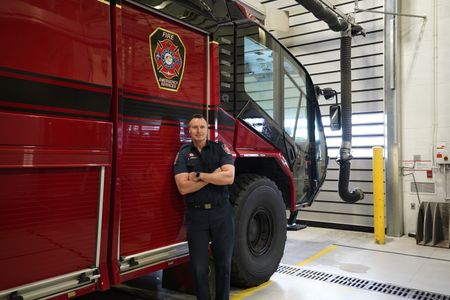 Tim Lisecky is Firefighter at Toronto Pearson International Airport.  (Arrow International Media Ltd & Cantina Media)