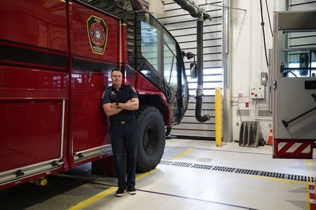 Tim Lisecky is Firefighter at Toronto Pearson International Airport.  (Arrow International Media Ltd & Cantina Media)