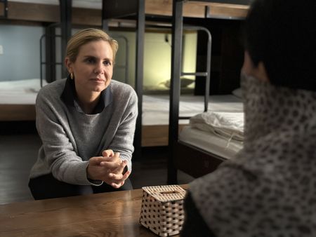 Mariana van Zeller interviews a survivor of trafficking in Sapa, Vietnam. (National Geographic)