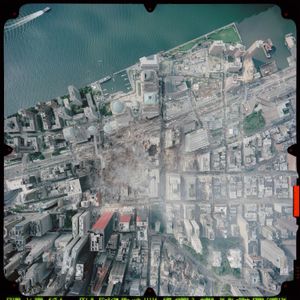 9/11: ONE DAY IN AMERICA - Image taken by NOAA's Cessna Citation Jet on Sept. 23, 2001 from an altitude of 3,300 feet using a Leica/LH systems RC30 camera. (Photo Credit: NOAA)