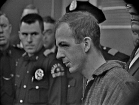 Lee Harvey Oswald is pictured during a press conference held in the basement of the Dallas Police Headquarters, Nov. 23, 1963. (KRLD Collection/The Sixth Floor Museum at Dealey Plaza)