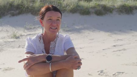 Sam Jonsson, contributor, recalling how she heard the news that her husband, Lee Jonsson had been bitten by a shark and his recovery following. (National Geographic)