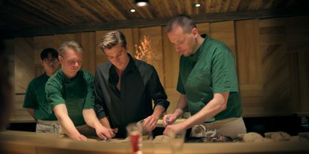 Antoni Porowski assists with the service at Ikigai. (National Geographic)