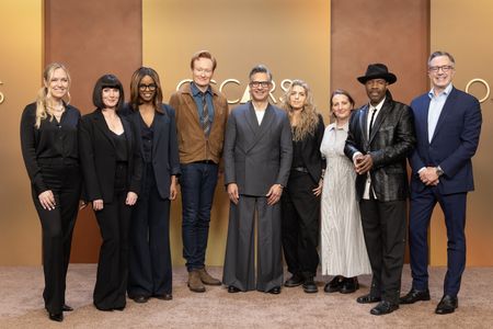 KATY MULLAN (EXECUTIVE PRODUCER), JACQUELINE COLEY (MODERATOR), CONAN O’BRIEN, RAJ KAPOOR (EXECUTIVE PRODUCER & SHOWRUNNER), MISTY BUCKLEY (PRODUCTION DESIGNER), MANDY MOORE (SUPERVISING CHOREOGRAPHER), MICHAEL BEARDEN (MUSIC DIRECTOR)