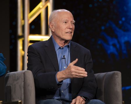 2024 TCA WINTER PRESS TOUR  - Frank Marshall from the “The Space Race” panel at the National Geographic presentation during the 2024 TCA Winter Press Tour at the Langham Huntington on February 8, 2024 in Pasadena, California. (National Geographic/PictureGroup)