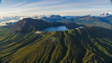 Mount Kaguyak in Katmai National Park. (credit: National Geographic/Daniel Zatz)