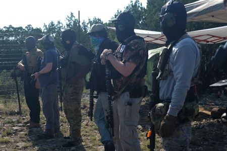 Members of the Black Cat Rifle Group during shooting practice. (National Geographic)
