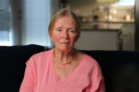 9/11: ONE DAY IN AMERICA - Lynn Simpson worked for a PR firm based in the World Trade Center, and became trapped on the 89th floor. (National Geographic/Stefan Wiesan)