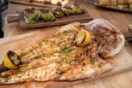 Gordon Ramsay's seabass. (National Geographic/Justin Mandel)