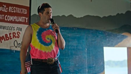 CDR Brad "Pancake" Thompson at the 4th of July party. (Credit: National Geographic)