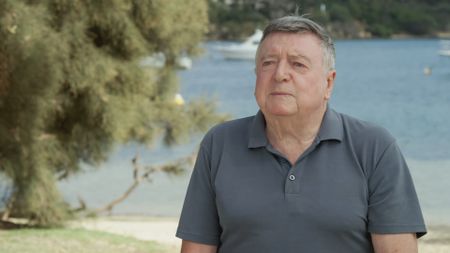 Richard O'Brien, contributor, reflecting on the moment that he saw his friend, Cameron Wrathall, get attacked by a shark whilst the pair were swimming in Swan River, Australia. (National Geographic)
