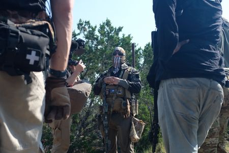 Members of the Black Cat Rifle Group during shooting practice. (National Geographic)