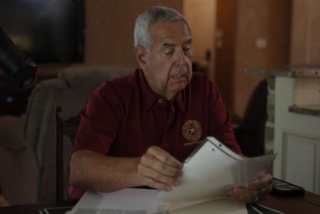 Detective David Turner of Smith County Sheriff's Office working from home on the case of Jane Doe. (National Geographic/Will Francome)