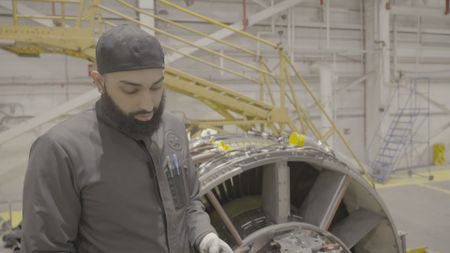 Inderjit Banwait, Aircraft Maintenance Engineer at Air Canada. (Arrow International Media Ltd & Cantina Media)
