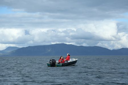 Terri Metcalf and Veronica Arrants go subsistence fishing. (National Geographic/Wayne Moss)