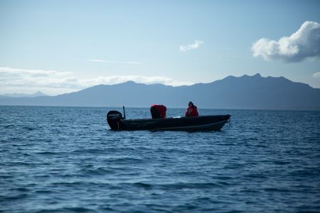 Terri Metcalf and Veronica Arrants go subsistence fishing. (National Geographic/Wayne Moss)