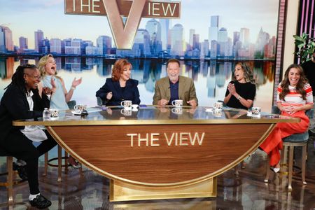 WHOOPI GOLDBERG, SARA HAINES, JOY BEHAR, ARNOLD SCHWARZENEGGER, SUNNY HOSTIN, ALYSSA FARAH GRIFFIN