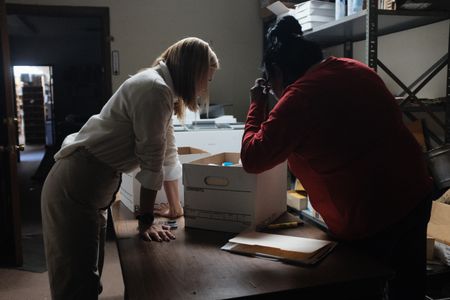 Mariana van Zeller interviews Reva about her investigation into missing people. (National Geographic)