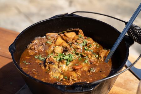 Puerto Rico - Braised pork shoulder. (Credit: National Geographic/Justin Mandel)