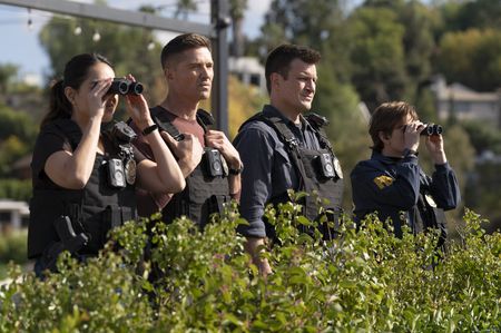 ALYSSA DIAZ, ERIC WINTER, NATHAN FILLION, BRITT ROBERTSON-FLOYD