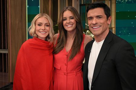 KELLY RIPA, MONICA MANGIN, MARK CONSUELOS