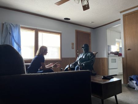 Mariana van Zeller interviews Sammi, a lietuenant of a Mexican cartel. (National Geographic)