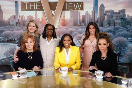 JOY BEHAR, SARA HAINES, WHOOPI GOLDBERG, JASMINE CROCKETT, ALYSSA FARAH GRIFFIN, SUNNY HOSTIN