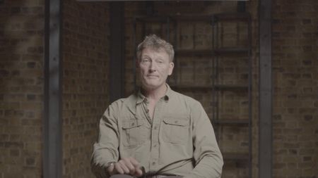 Benedict Allen pictured during an interview for Missing: Presumed Dead. (© Spirit Media Studios Limited)