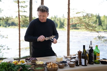 Finland - Gordon Ramsay during the final cook in Finland. (Credit: National Geographic/Justin Mandel)