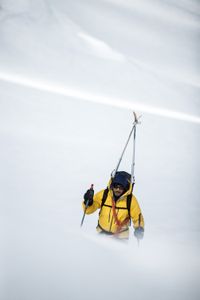 Will Smith during his journey with Richard Parks in Antarctica. (credit: National Geographic/Freddie Claire)