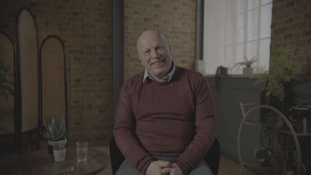 Sandy Robertson pictured during an interview for Missing: Presumed Dead. (© Spirit Media Studios Limited)