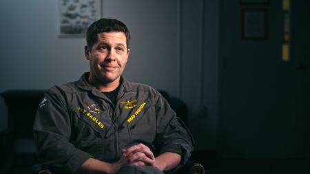 CDR Brad "Pancake" Thompson, Commanding Officer, Training Squadron 7. (Credit: National Geographic)