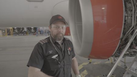 Bryce Elliot, Aircraft Maintenance Engineer at
Air Canada. (Arrow International Media Ltd & Cantina Media)