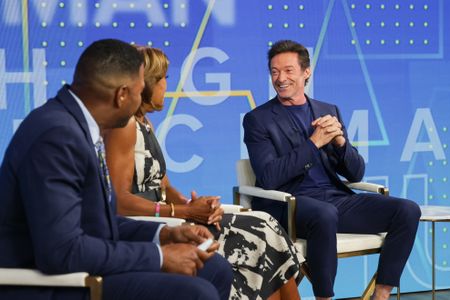 MICHAEL STRAHAN, ROBIN ROBERTS, HUGH JACKMAN