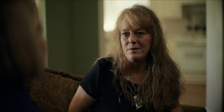 Mariana van Zeller interviews Leslie, a scam victim in Louisiana. (National Geographic)