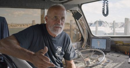 David  Losinski, the boat captain who discovered the Tuskegee Airmen, speaks about the discovery of Lt. Frank Moody's missing P-39 Airacobra airplane in Lake Huron, sits for an interview. (National Geographic)