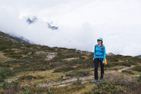 Tibet - Jenni Lowe-Anker in route to Shishapangma. (National Geographic/Max Lowe)