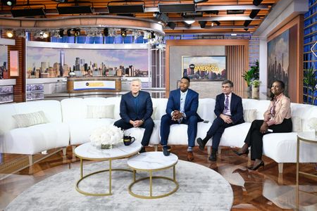 SAM CHAMPION, MICHAEL STRAHAN, GEORGE STEPHANOPOULOS, DEBORAH ROBERTS