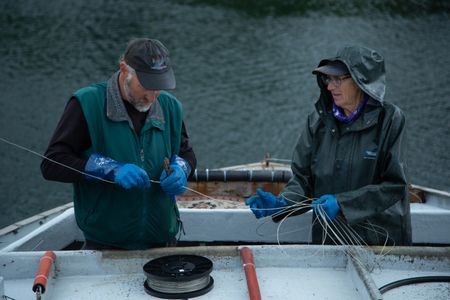 Jiggy Nichols and Gail Sterling commercially fish for salmon. (National Geographic/Wayne Moss)